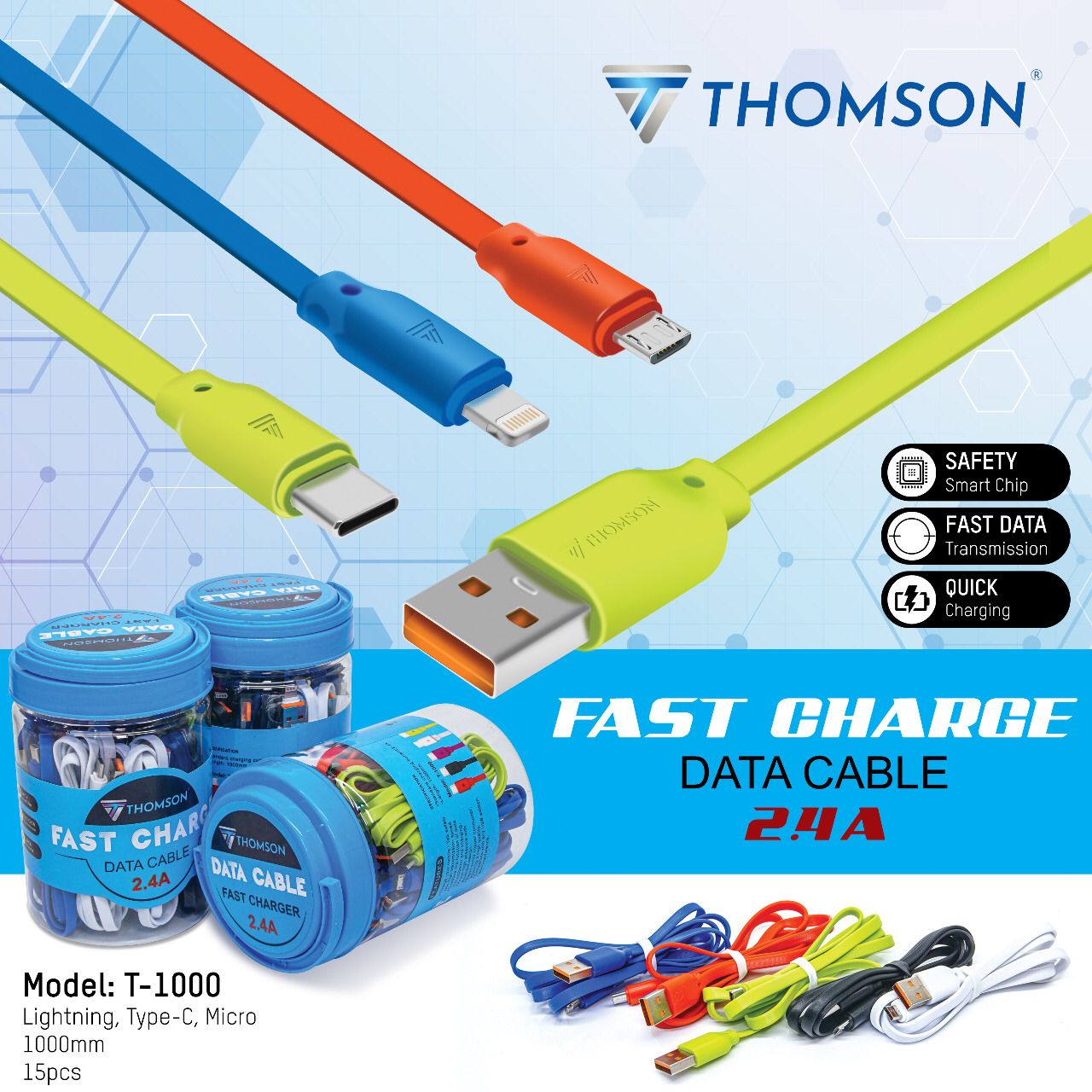 KABEL DATA TOPLES THOMSON T-1000 TYPE C (1 TOPLES 15)